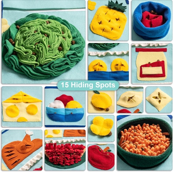 AS IS New Extra Large dog treat snuffle mat - refrigerator theme - Picture 5 of 11